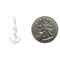 Sterling Silver Fouled Anchor Charm Jewelry Pendant 26mm x 11mm